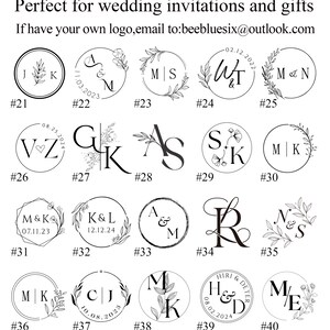 Kit de timbre de sceau de cire de logo personnalisé pour mariage, Arrivée dans environ 6 jours, Kit de timbre de cire initial personnalisé, Kit de sceau de cire de mariage personnalisé image 3