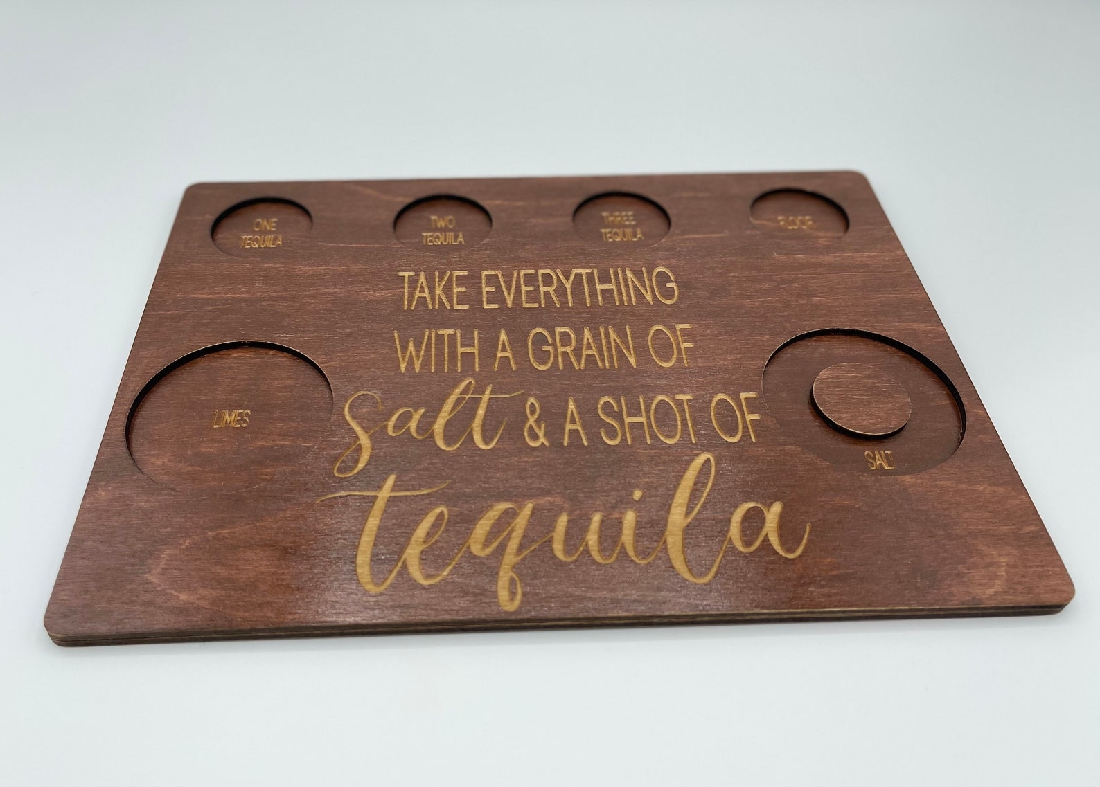 Tequila Flight Board Tequila Shot Flight Tray Shot Serving Etsy