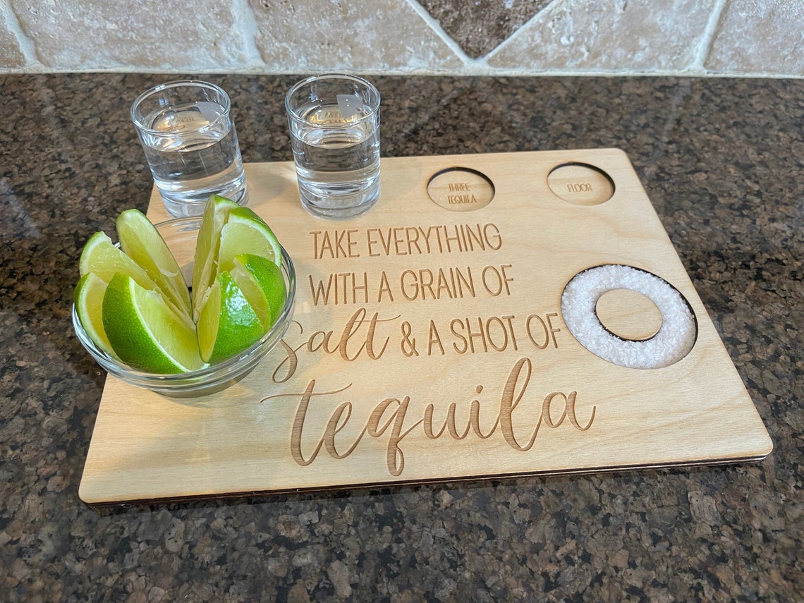 Tequila Flight Board Tequila Shot Flight Tray Shot Serving Etsy