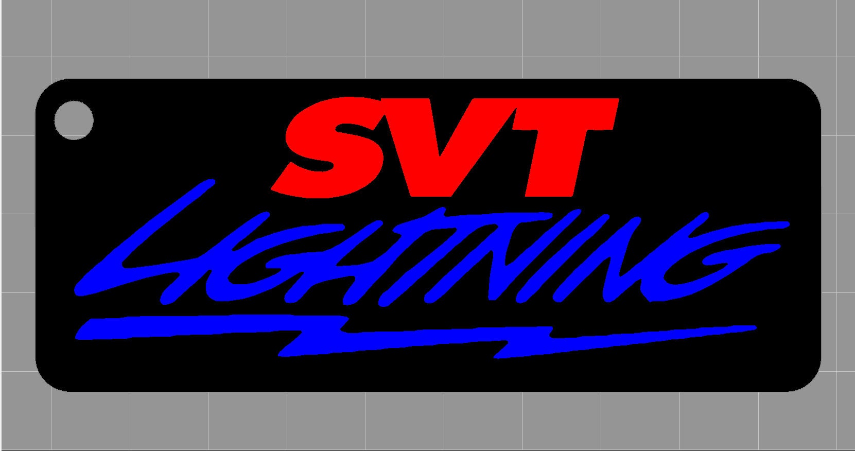 Ford SVT Lightning Keychain Design y elija sus propios colores Etsy