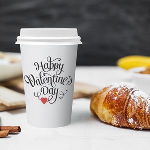 Valentine's Day Paper Cups: Set of 24 Disposable Party Cups
