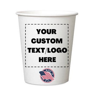 Gobelets jetables personnalisés | Gobelets jetables en papier | Gobelets en papier à café | Gobelets en papier blanc chaud 8 oz/12 oz/16 oz | Personnalisez la photo/le logo/le texte