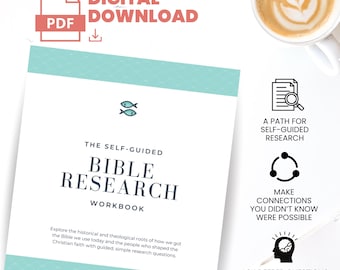 DIGITAL DOWNLOAD: Bible Research Workbook
