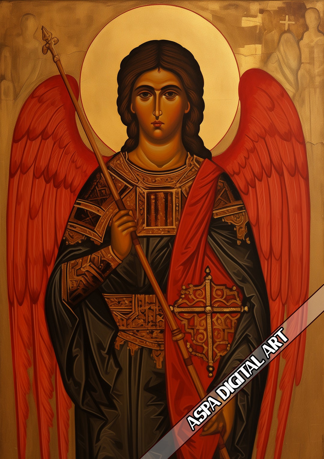Saint Michael the Archangel, Digital Art Archangel Michael, Saint