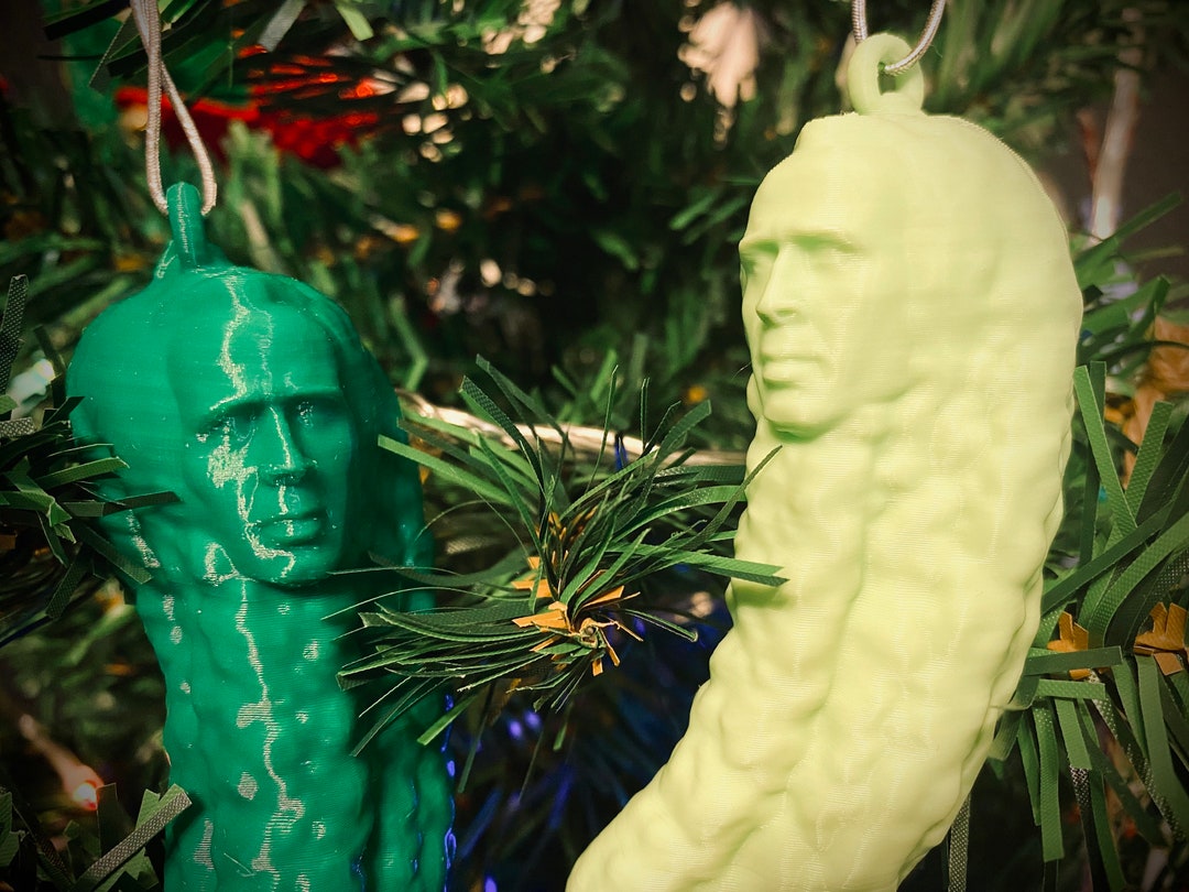 Picolas Cage Nicolas Cage Pickle Ornament Etsy UK
