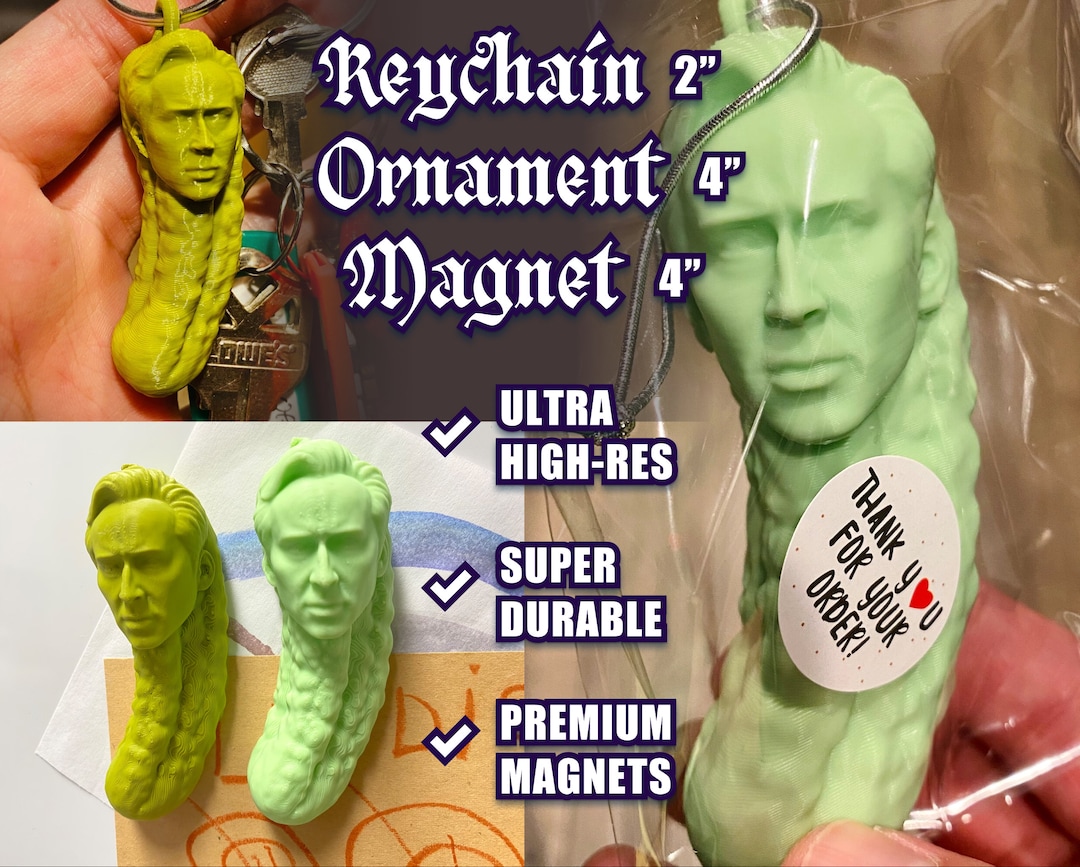Picolas Cage Nicolas Cage Ornament Keychain Etsy