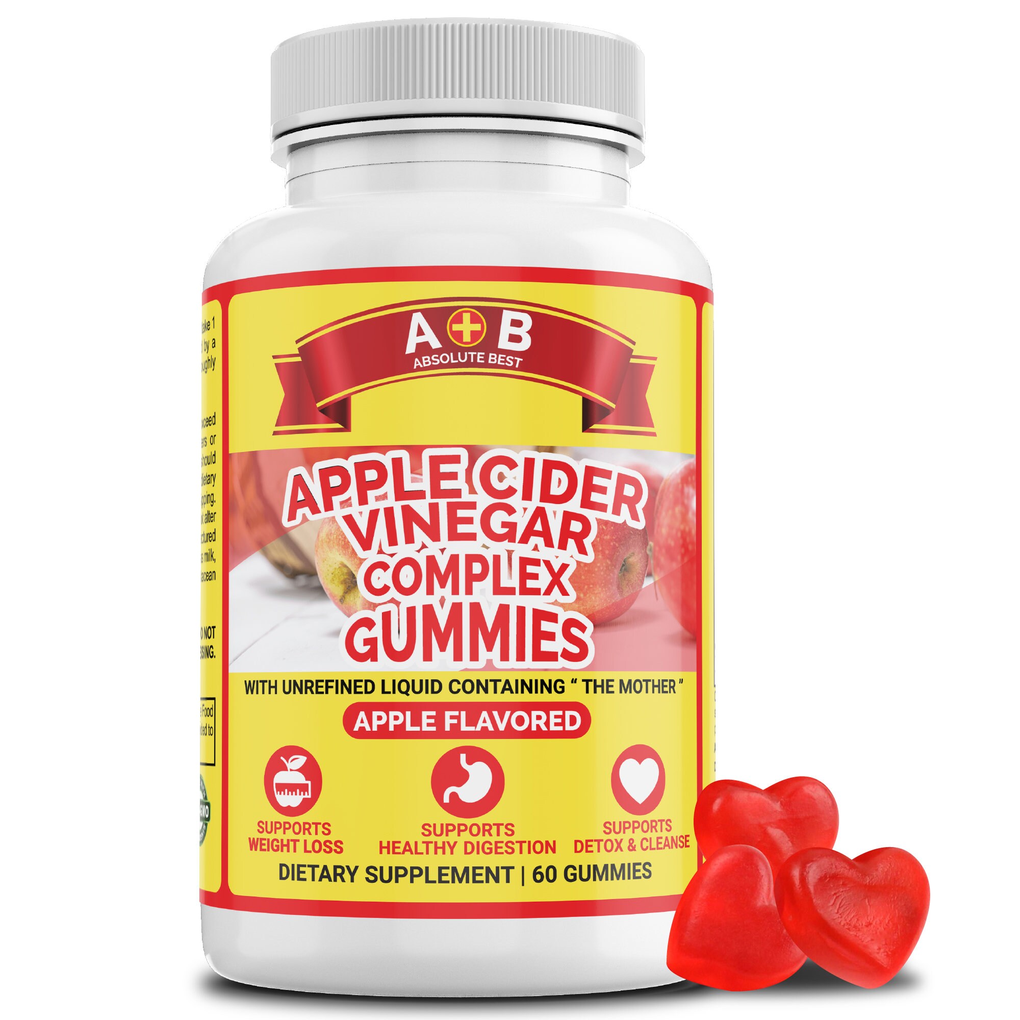 Gomitas de vinagre de manzana que contienen La | Etsy