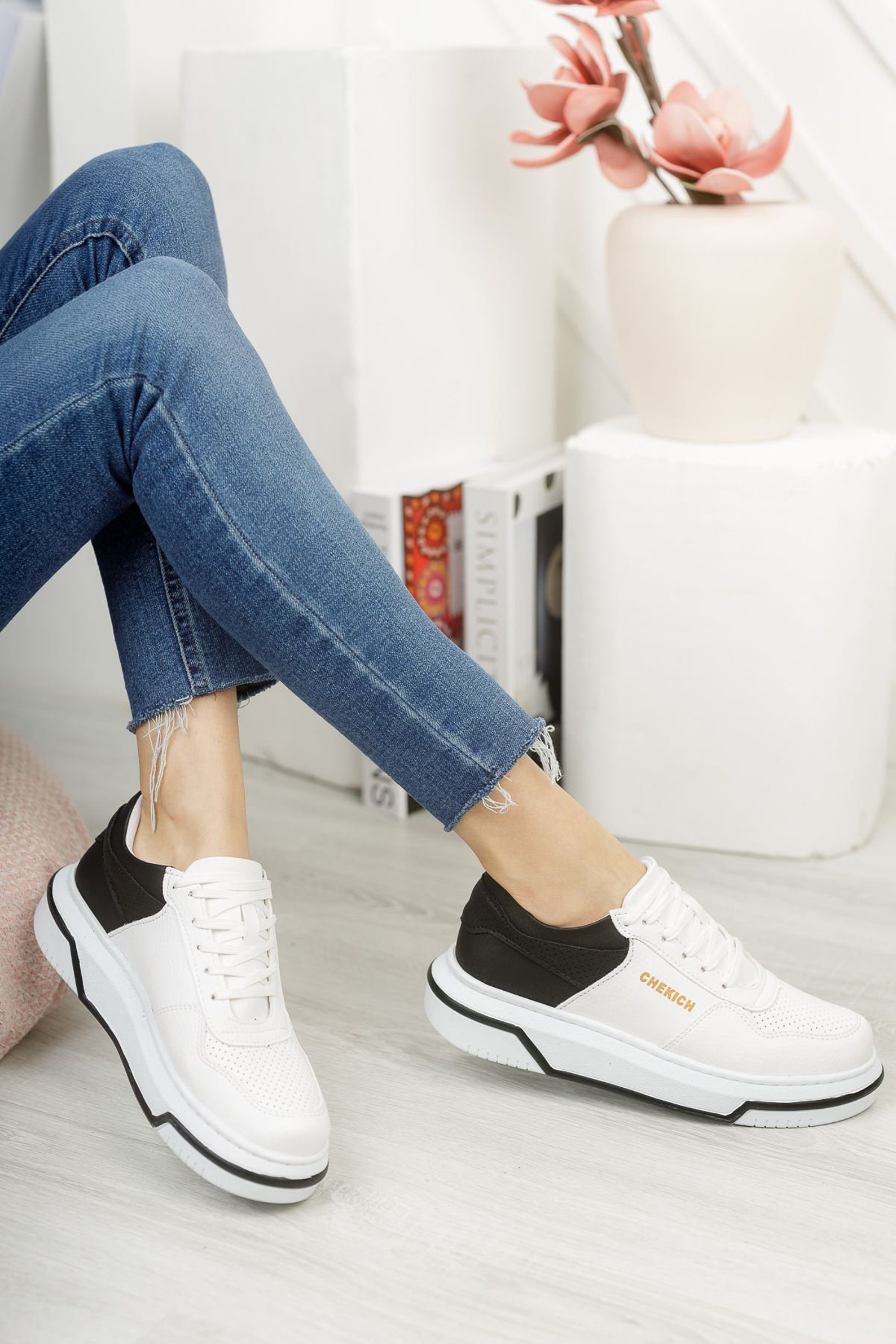 casual female sneakers