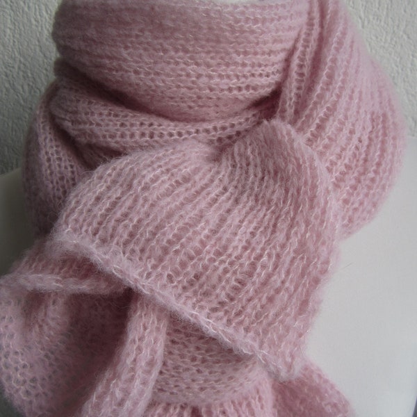 Scarf "NOA" alpaca/silk 40x210 New colors