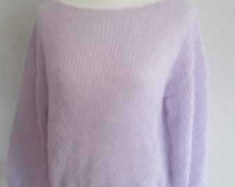 Spring sweater, size M, alpaca silk, 36 colors!!!