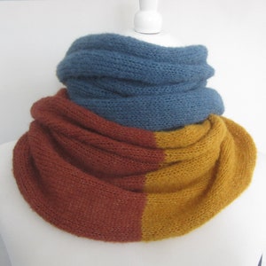 Loop scarf "MA&MARA" alpaca silk 3-colored