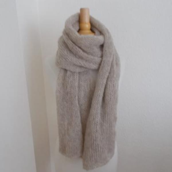 Scarf "NOA" Alpaca/Silk 45 x 200 cm 38 colours