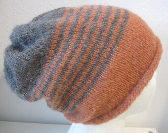 Beanie "NOA" alpaca silk 2-colored