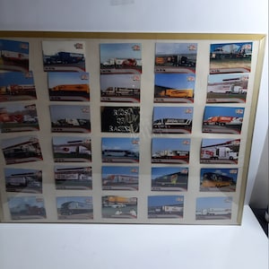 Vintage gerahmt Rigs von Racing Karte Set.