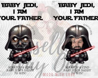 Gioco BabyShower, Star Wars, Baby Jedi, Io sono tuo Padre