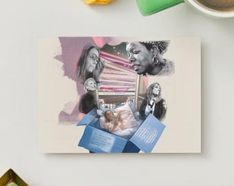 En la cama con una feminista – Postkarte