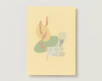 Lenta fioritura – Postkarte für Achtsamkeit