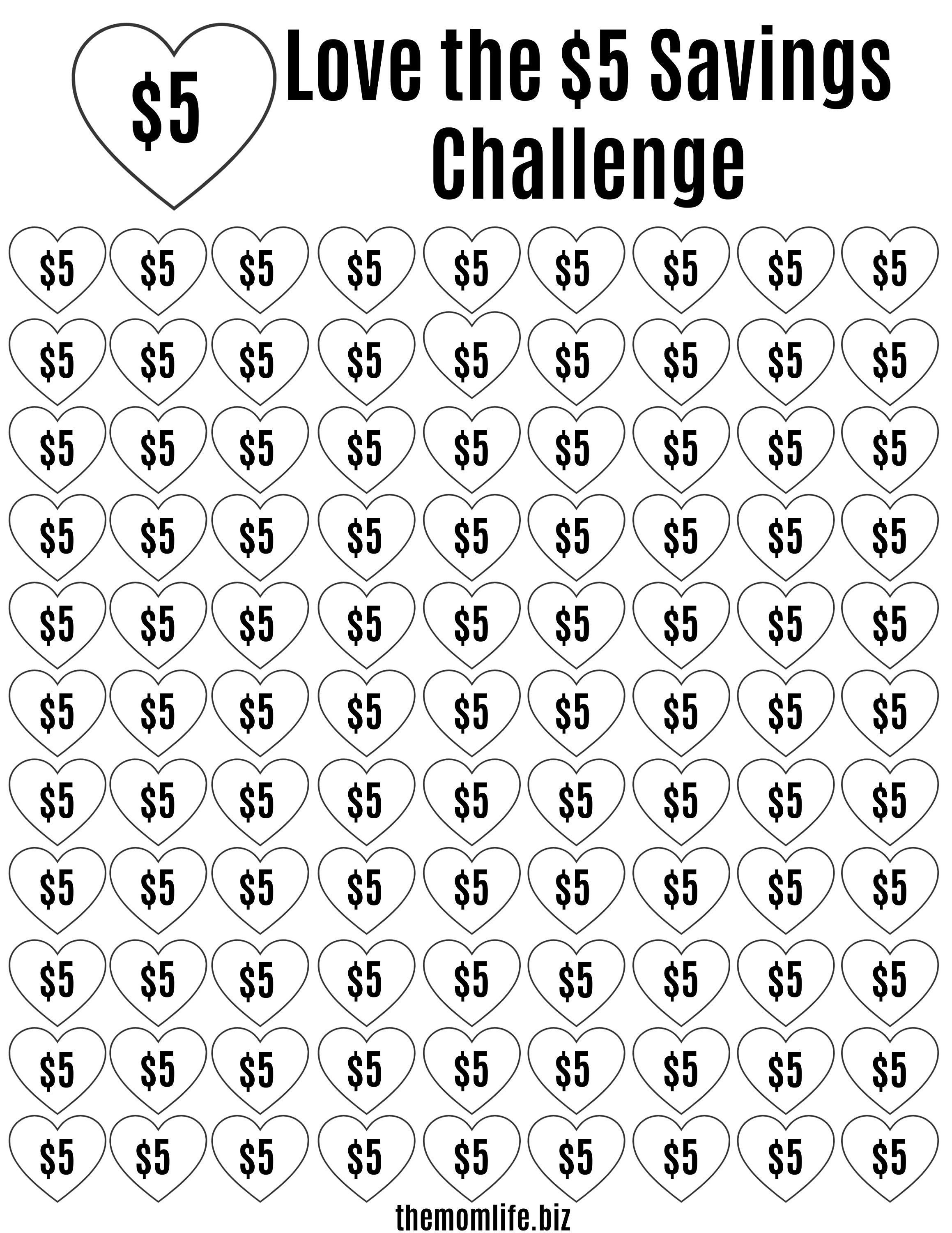 5 Dollar 5 Day Love Challenge