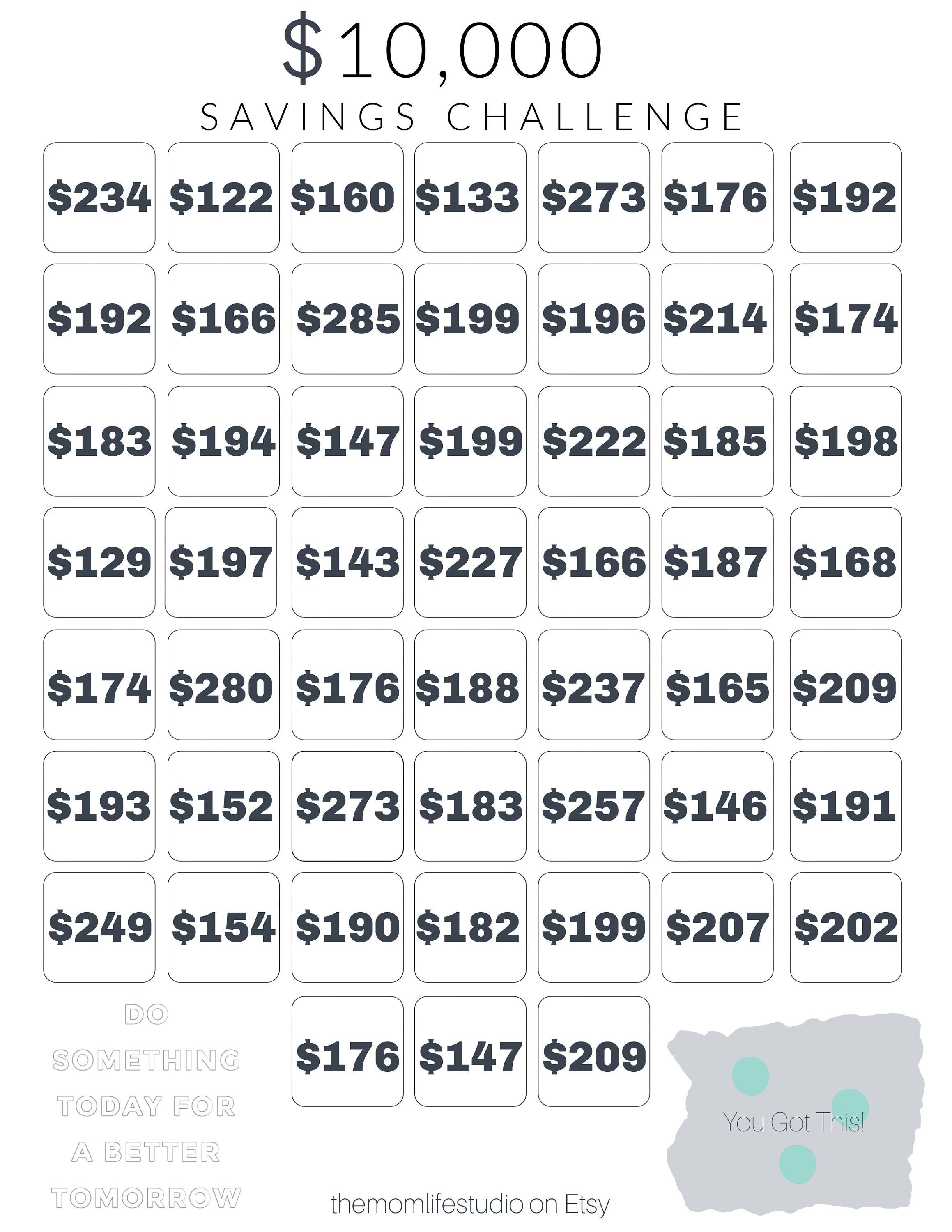 Savings Challenge 10000