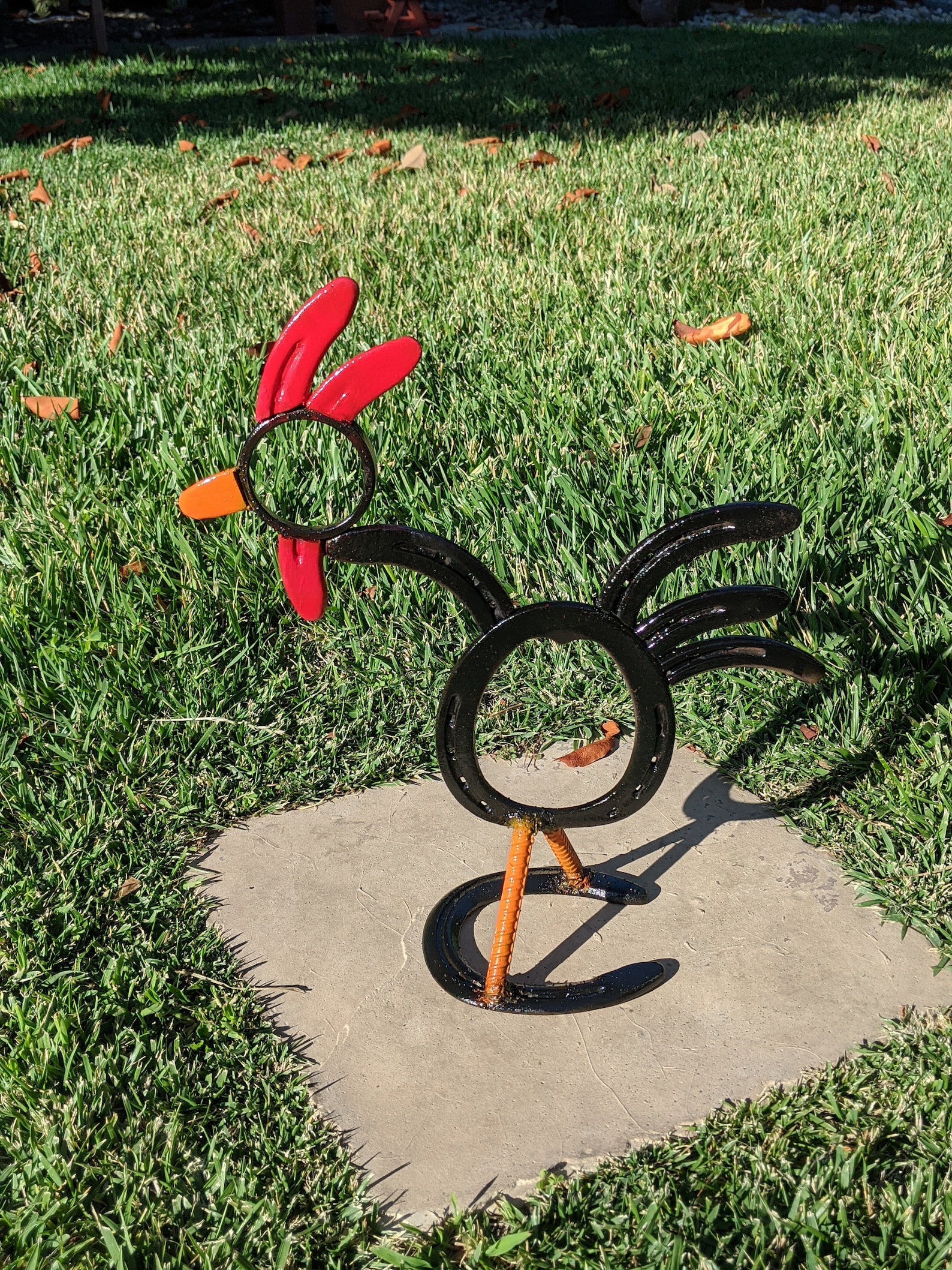 Horseshoe Rooster Etsy