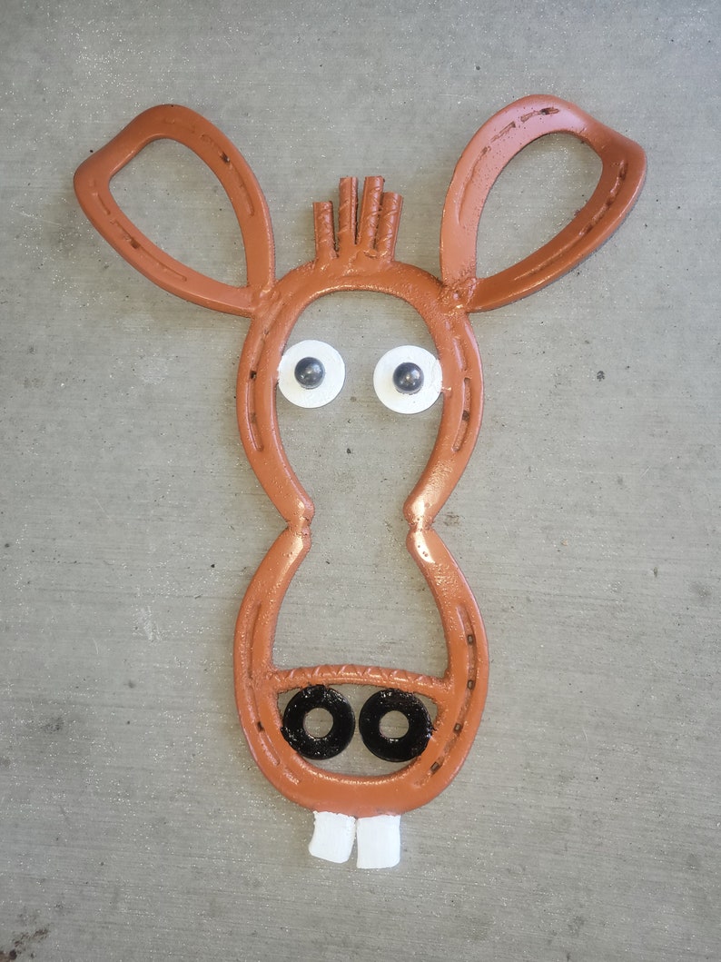 Horseshoe Donkey Etsy