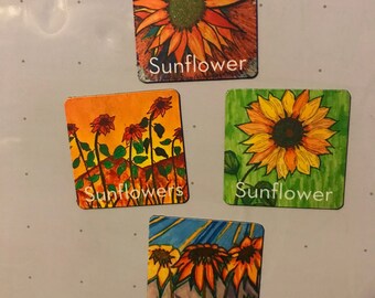 Mini Magnets - Sunflowers