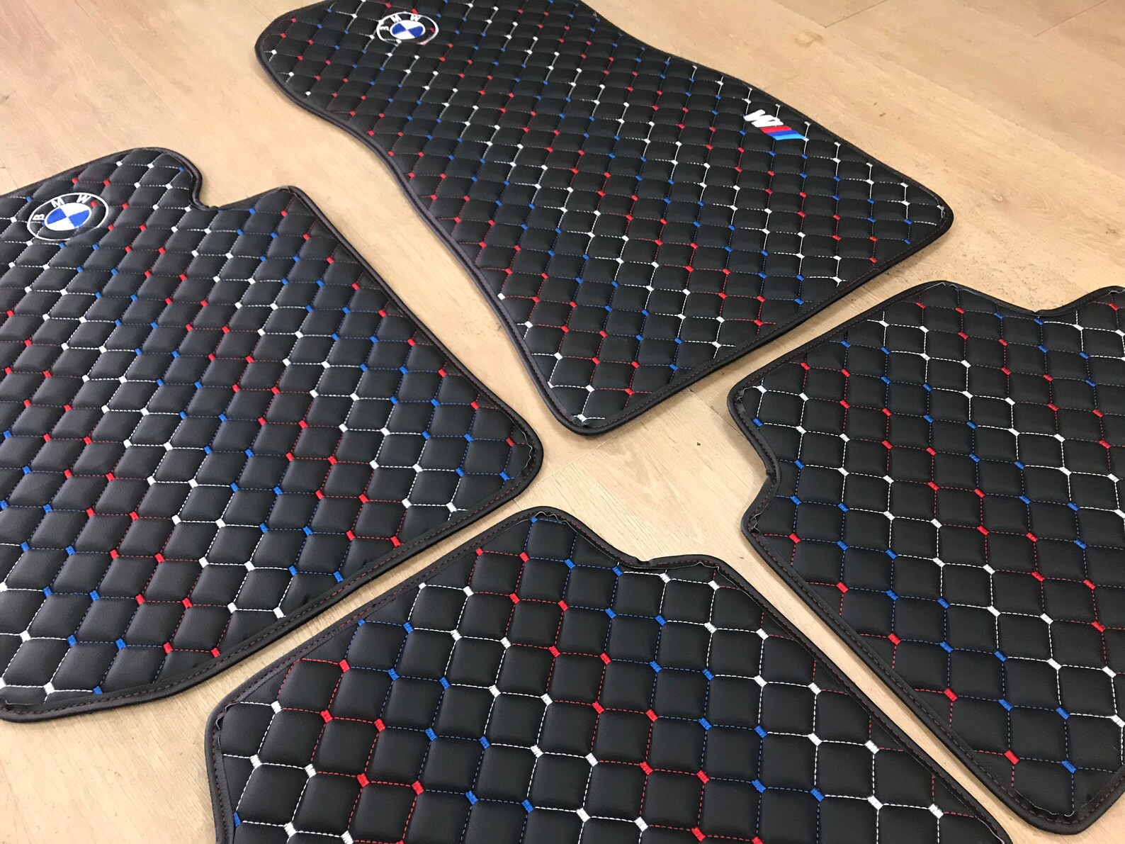 Leather Car Mats For Bmw M3 Series 20142018 F80 With Bmw///M Etsy