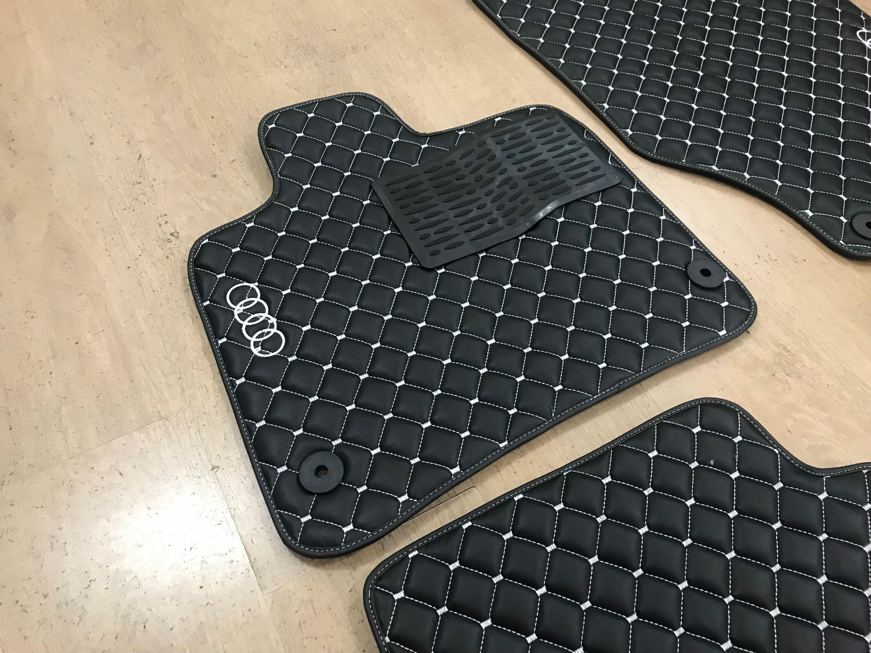 Leather Car Mats For Audi Q7 / SQ7 / RS Q7 20062015 With Audi Etsy