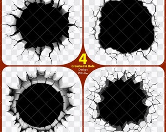 3D Cracked Wall PNG, Cracked Wall png, 3D Hole in Cracked Wall png, Hole in wall png, Cracked Hole Wall Break, Transparent Background ZC-155