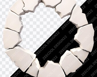 Mur fissuré 3D au format PNG, Trou 3D dans le mur fissuré au format png, Mur fissuré au format png, Trou dans le mur au format png, Arrière-plan transparent [ZC-83]