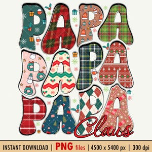 Papa Claus PNG, Papa Christmas Png, Retro Christmas Png, Christmas Png, Papa Sublimation, Papa Png, Christmas Papa Png [ZC-99]