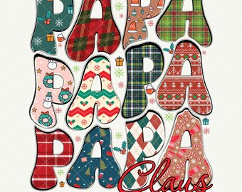 Papa Noël PNG, Papa Noël Png, Noël rétro Png, Noël Png, Papa sublimation, Papa Png, Noël Papa Png [ZC-99]