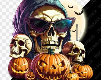 Skeleton Halloween PNG, Pumpkin png, Vintage Skeleton Clipart, Spooky Season png, Halloween Skull png, Skeleton Pumpkin png [ZC-06]
