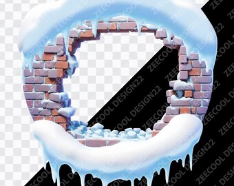 Noël 3D fissuré mur PNG, Trou 3D dans le mur fissuré png, Mur fissuré png, Trou dans le mur png, Arrière-plan transparent [ZC-91]