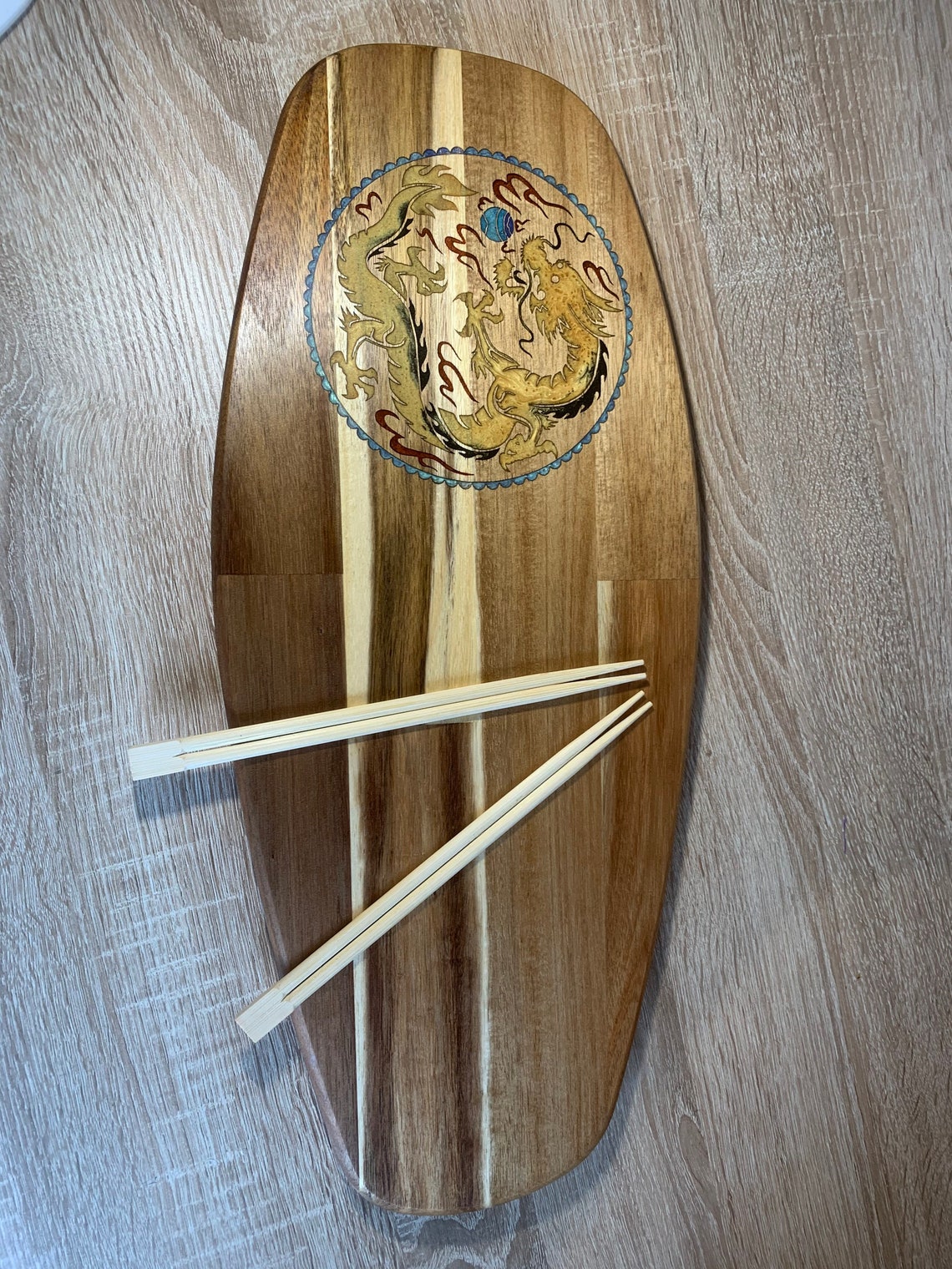 Chinese Hardwood Dragon serving board unique custom made gift | Etsy