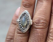 Labradorite Poison Ring,Compartment Ring, 925 Sterling Silver Plated Handmade Ring, Openable Poison Ring, Poison ring,Valentine Poison Ring