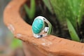 Valentine Day Special,Natural Amazonite Ring, 925 Sterling Silver Plated Handmade Ring, Handcraft Ring product logo