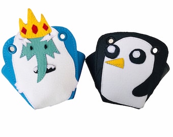 Roller skate toe guards | adventure time ice king and gunter