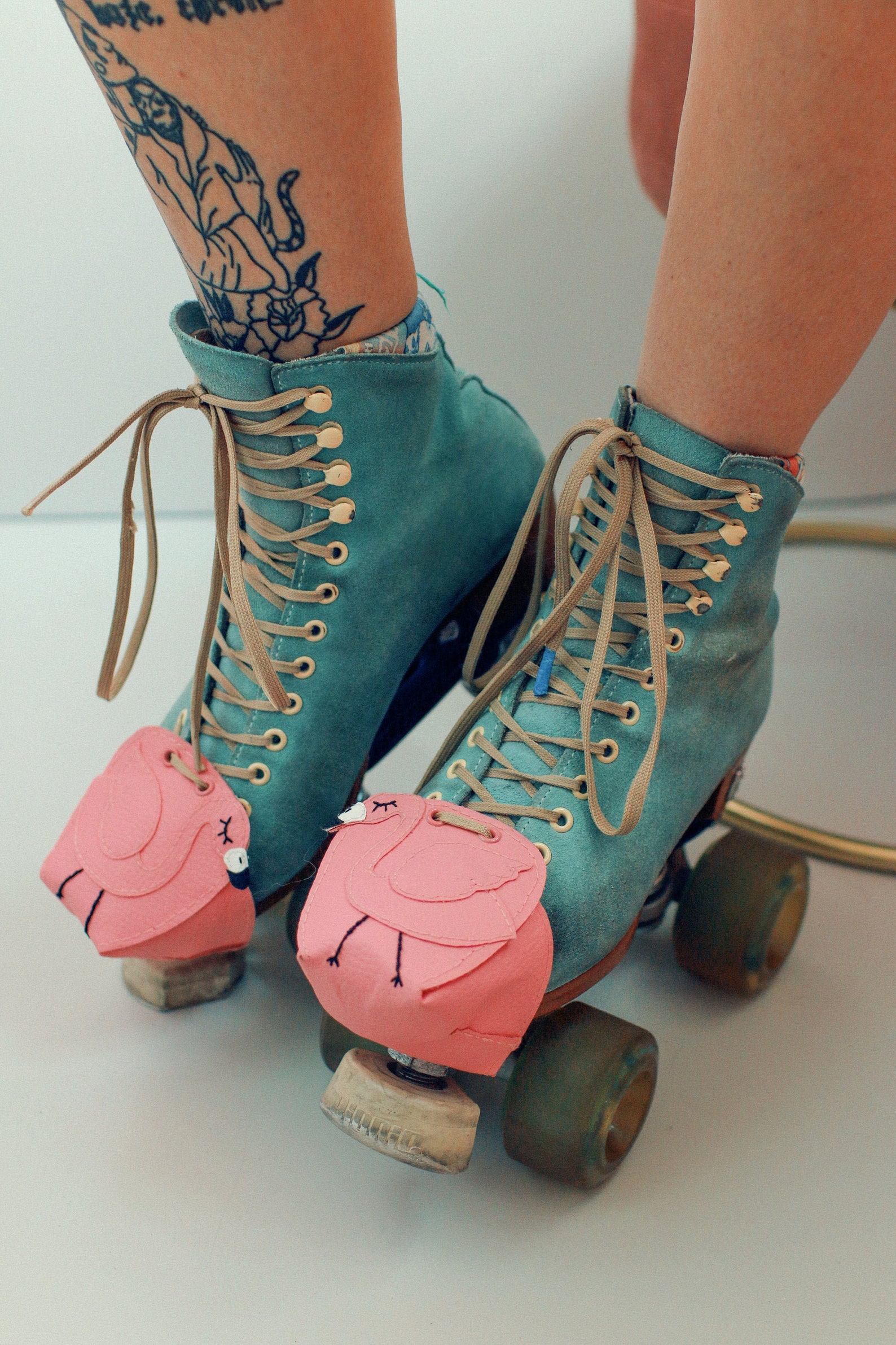 Roller Skate Toe Guards Flamingo Etsy