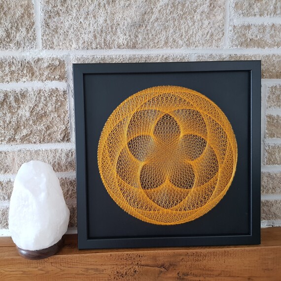 String Art Wall Decor 3D Art Geometric Wall Hangings Zen Home Etsy