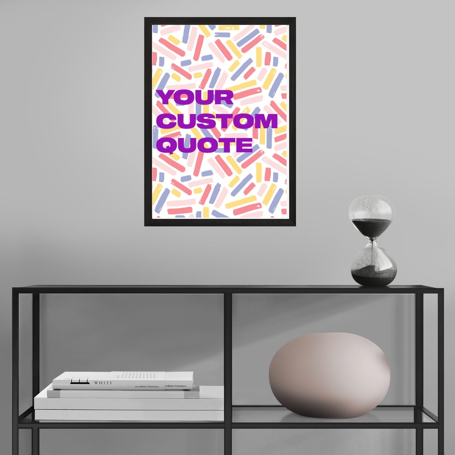 Bold Personalised Print Bespoke Custom Quote Text Wall Art Etsy