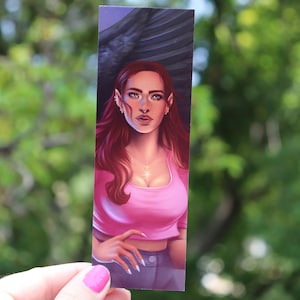 Bryce Quinlan Hunt Athalar House of Sky and Breath fanart Sarah J Maas art Crescent City bookmark SJM merch umbra mortis starborn book art