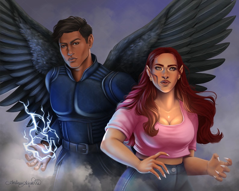 Bryce Quinlan Hunt Athalar Crescent City Fanart Officially Etsy