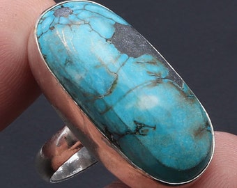 Natural Unakite Antique Style Handmade 925 Sterling Silver Plated Ring Jewelry Size 7 US Jewelry AY11858