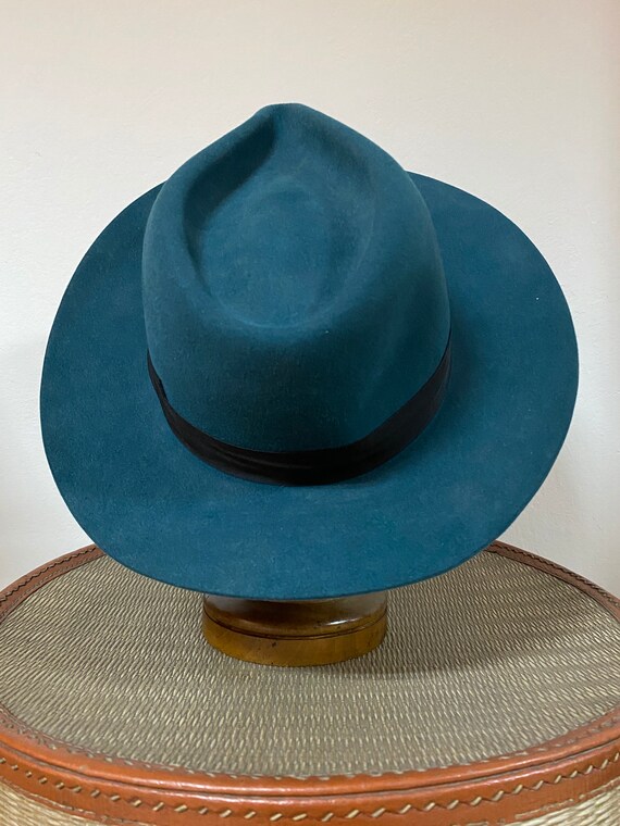 Vintage Blue Man’s Hat / 70’s / Stylish Hat / - image 3