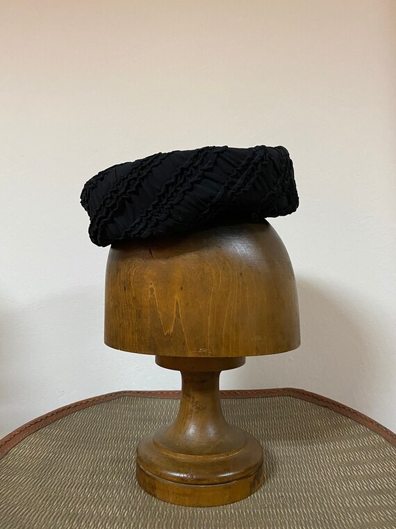 40’s Vintage Hat / Women Black Hat / - image 2