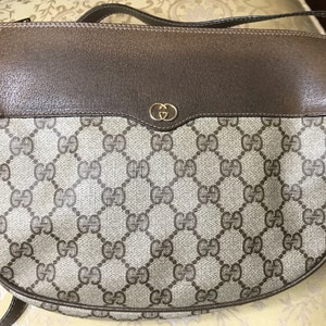 Gucci Vintage GG Monogram Brown Shoulder/ Crossbody Bag