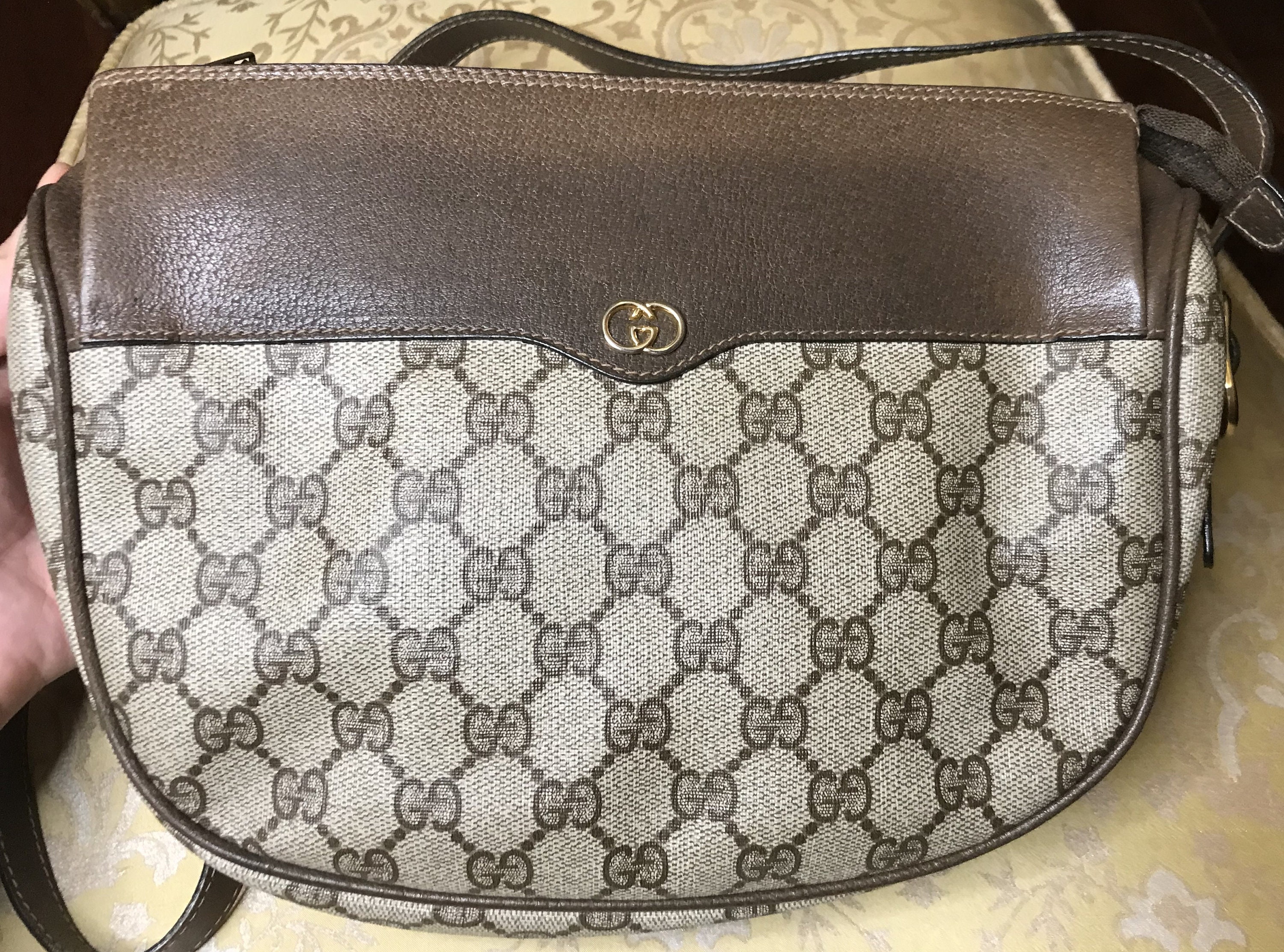 Gucci, Bags, Authentic Vintage Gucci Ophidia 98s Clutchcrossbody Bag Gg  Monogram W
