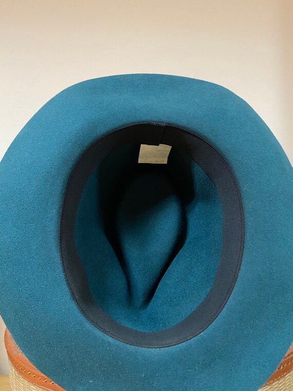 Vintage Blue Man’s Hat / 70’s / Stylish Hat / - image 5