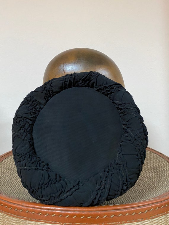 40’s Vintage Hat / Women Black Hat / - image 3